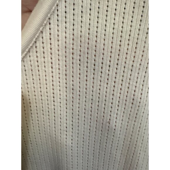 Victorias Secret Womens Pink Long Johns Romper Size M 100% Cotton Button-Front - Picture 4 of 5